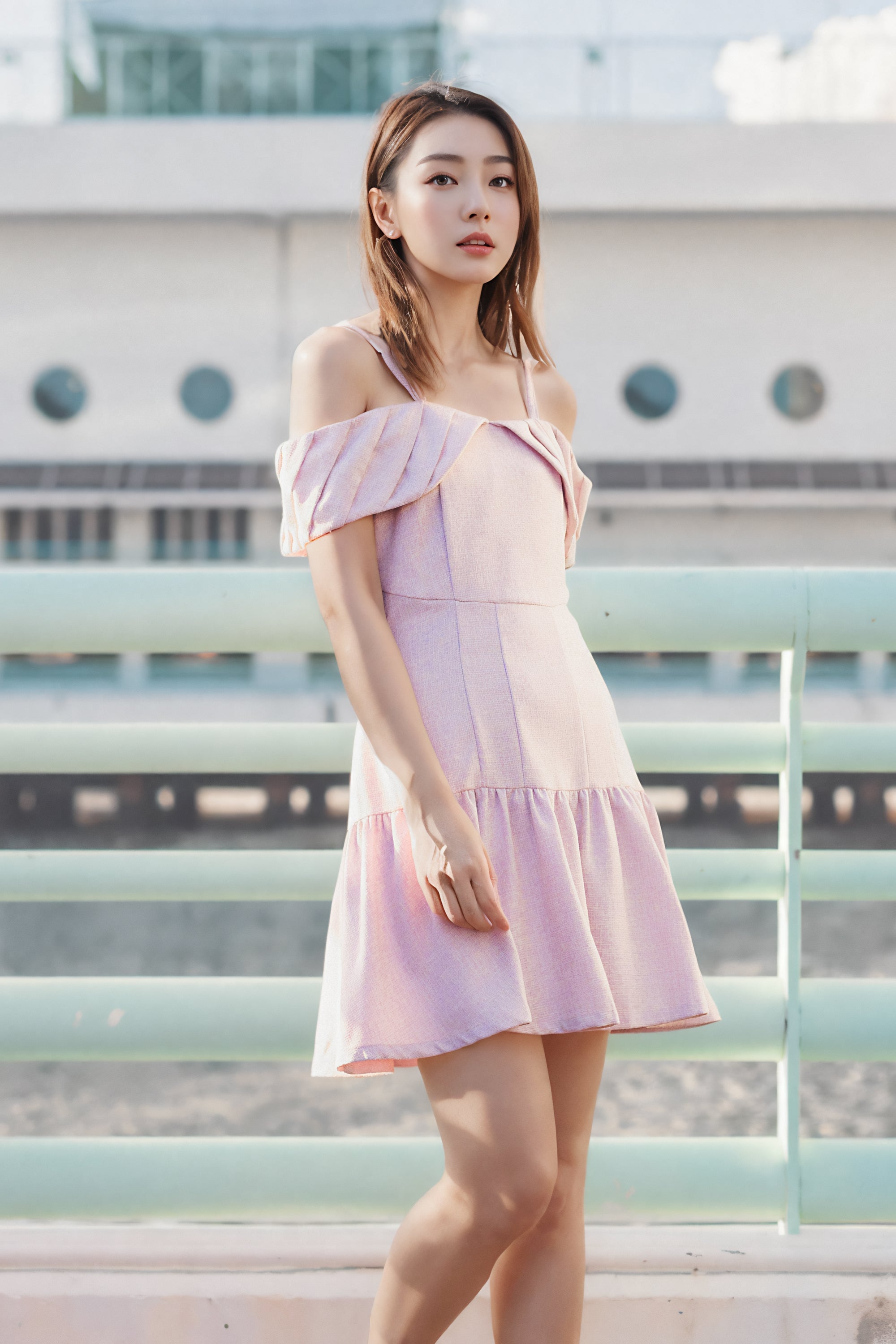 Out of shoulder dress sales